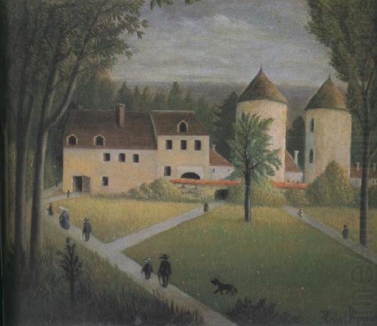 Henri Rousseau The Promenade to the Manor china oil painting image